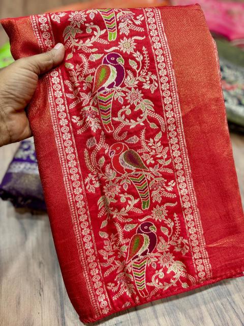 Akshara russian silk surat bombay market saree